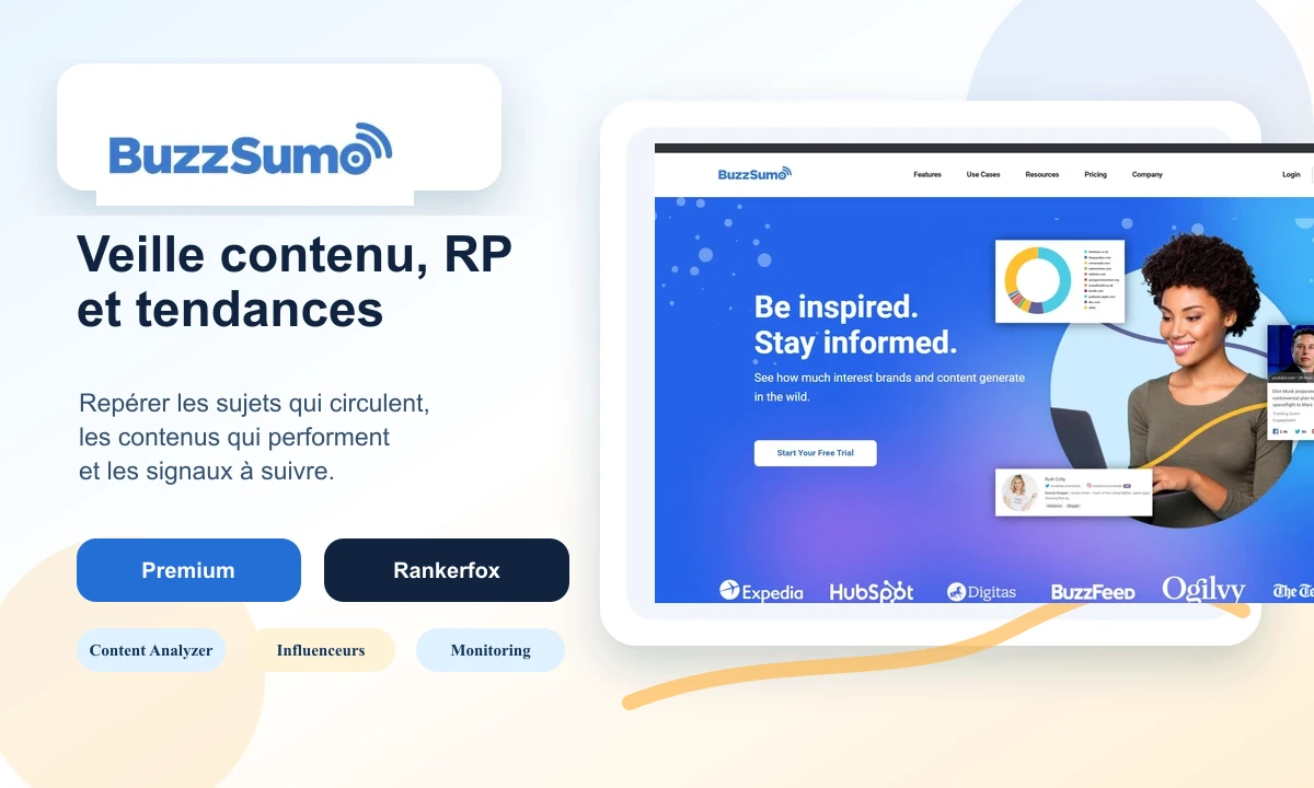 Composition BuzzSumo avec Rankerfox