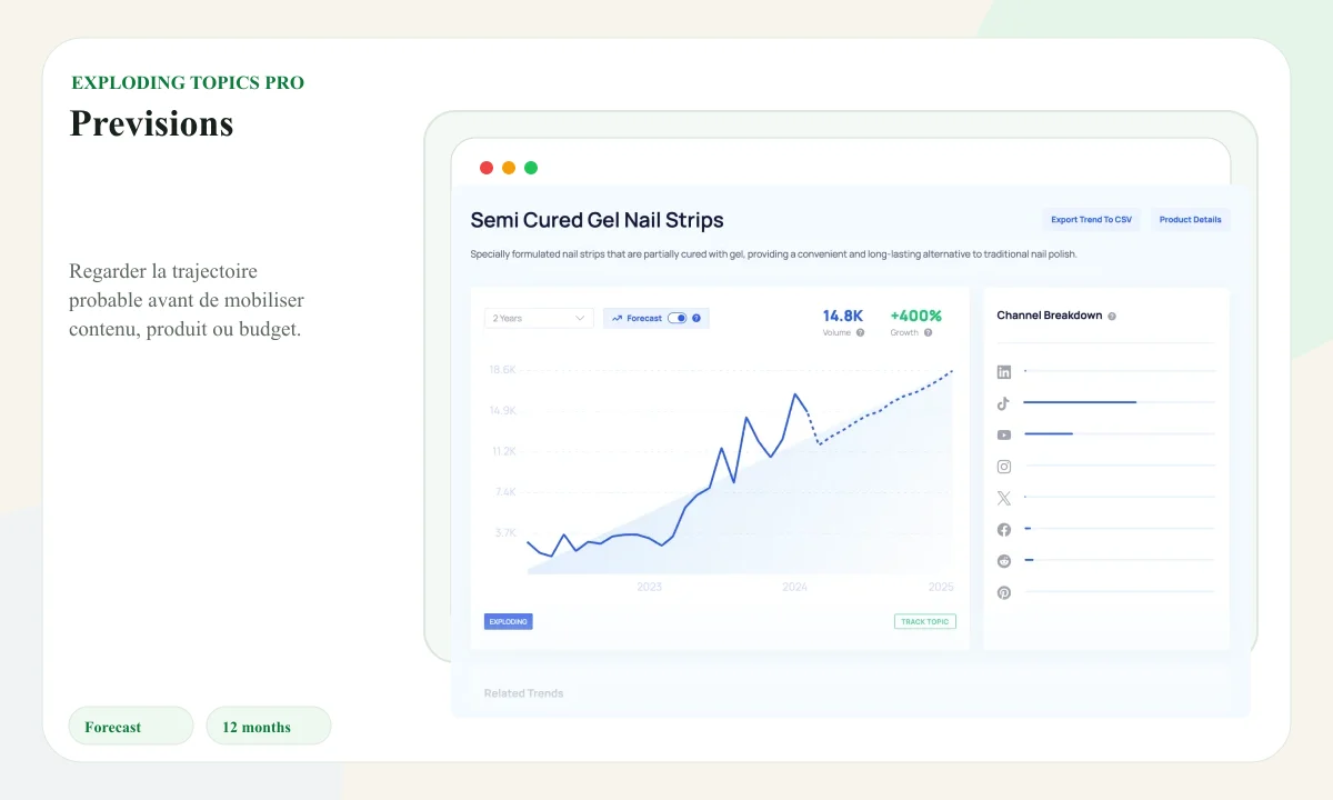 Official public preview of Exploding Topics Pro trend forecasting