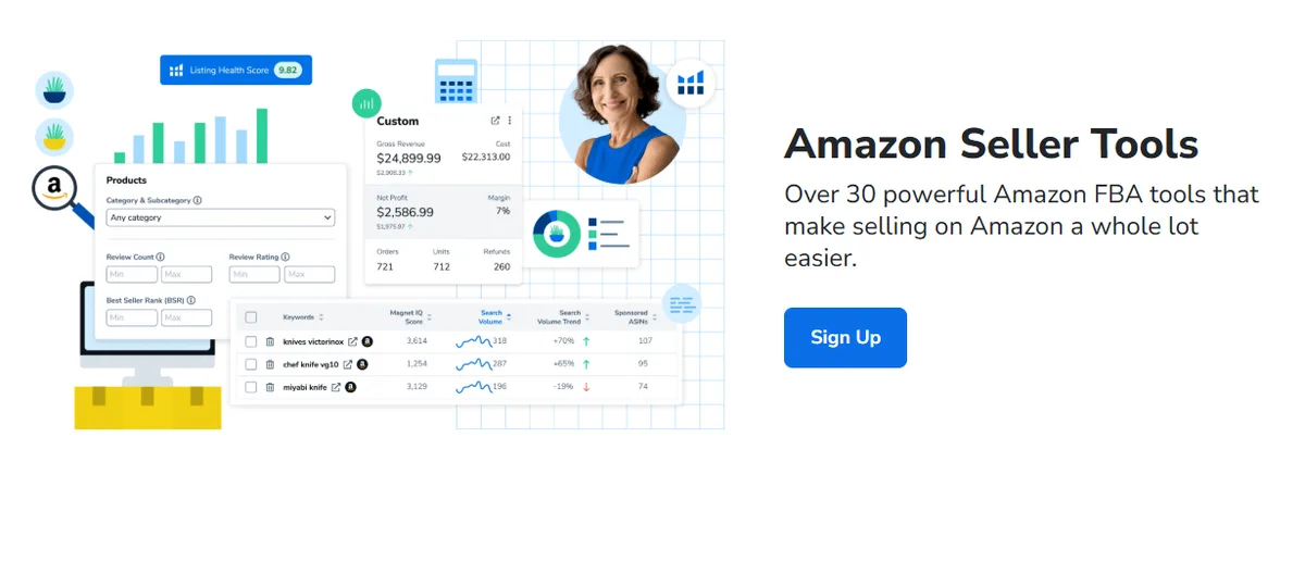 Aperçu public de la suite Helium 10 Amazon Seller Tools