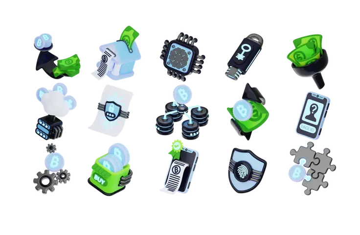 Aperçu public IconScout d'un pack d'icônes 3D