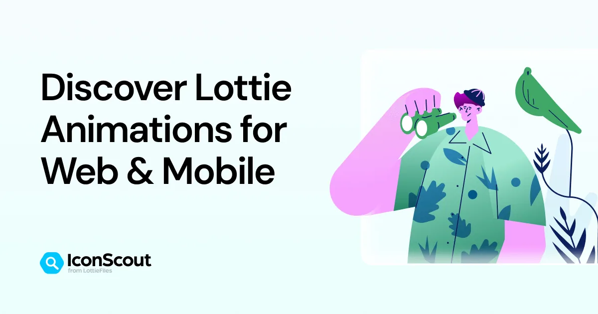 Aperçu public IconScout des animations Lottie pour le web et le mobile