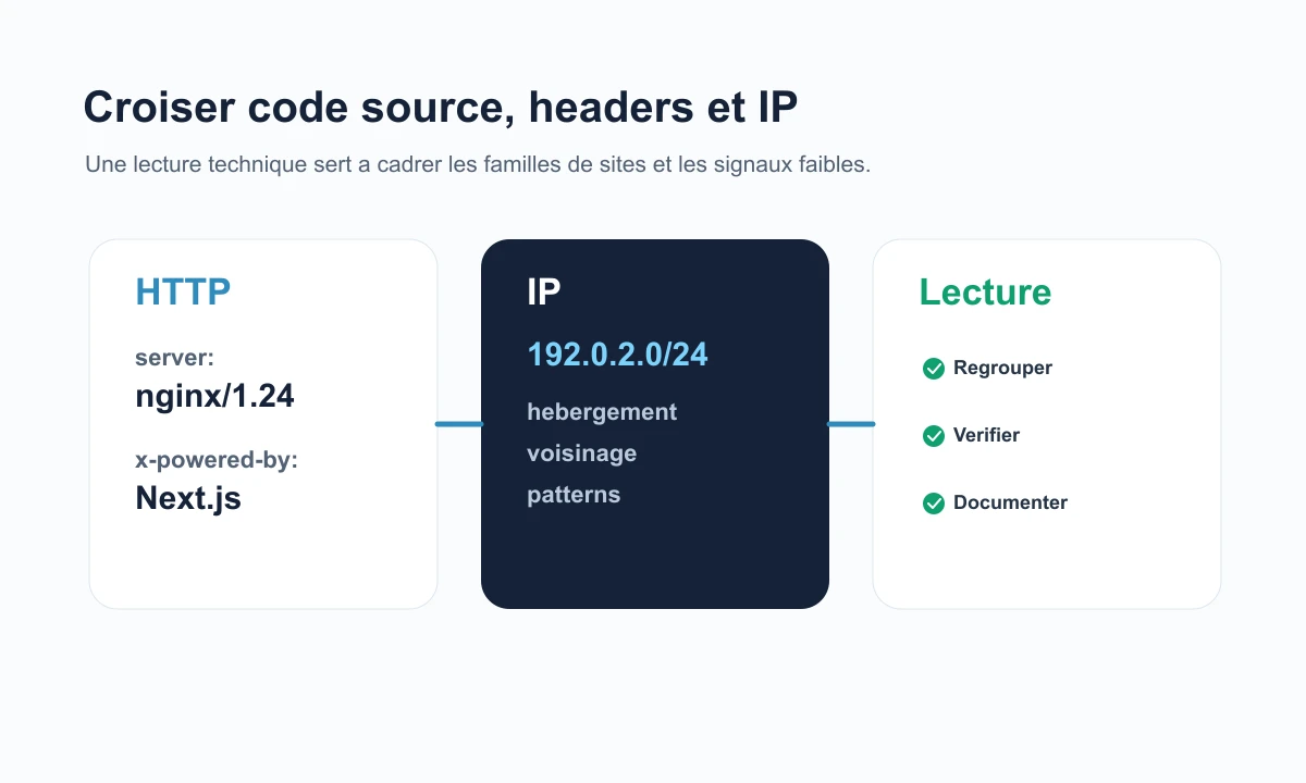Composition PublicWWW autour des headers HTTP et adresses IP