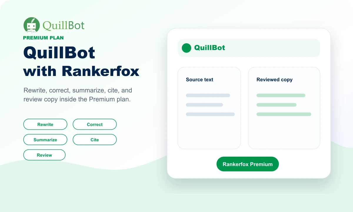 QuillBot with Rankerfox composition