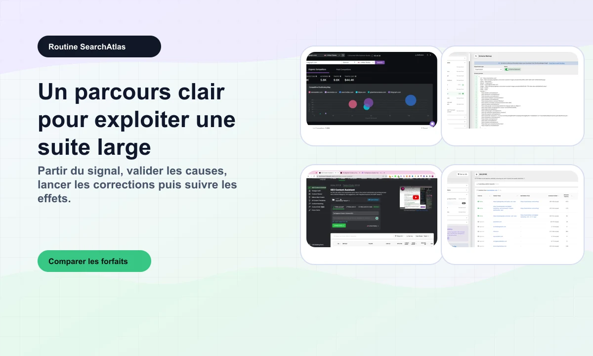 Routine SearchAtlas avec Rankerfox