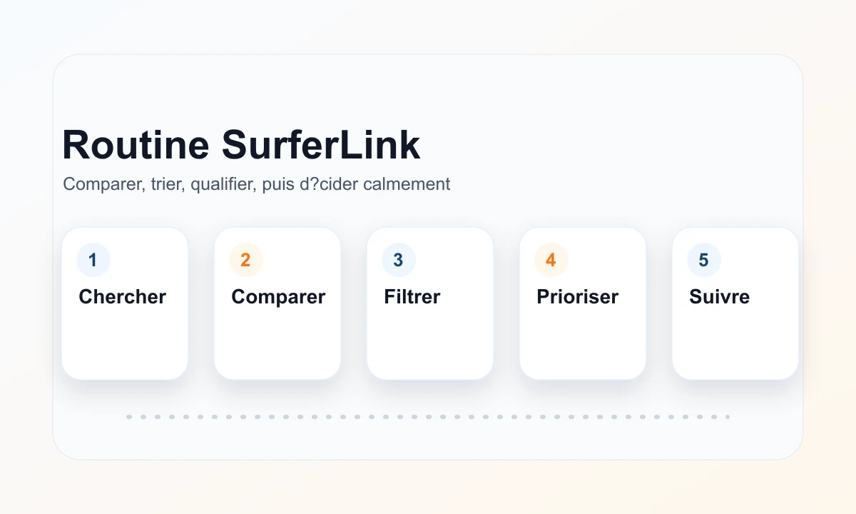 Composition Rankerfox présentant une routine SurferLink
