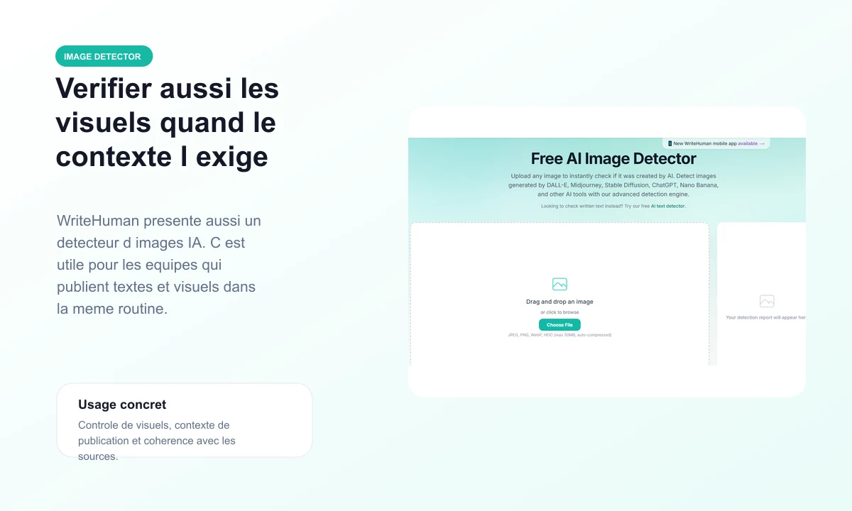 Aperçu public du AI Image Detector WriteHuman