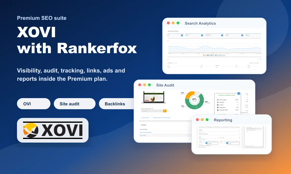 XOVI with Rankerfox preview