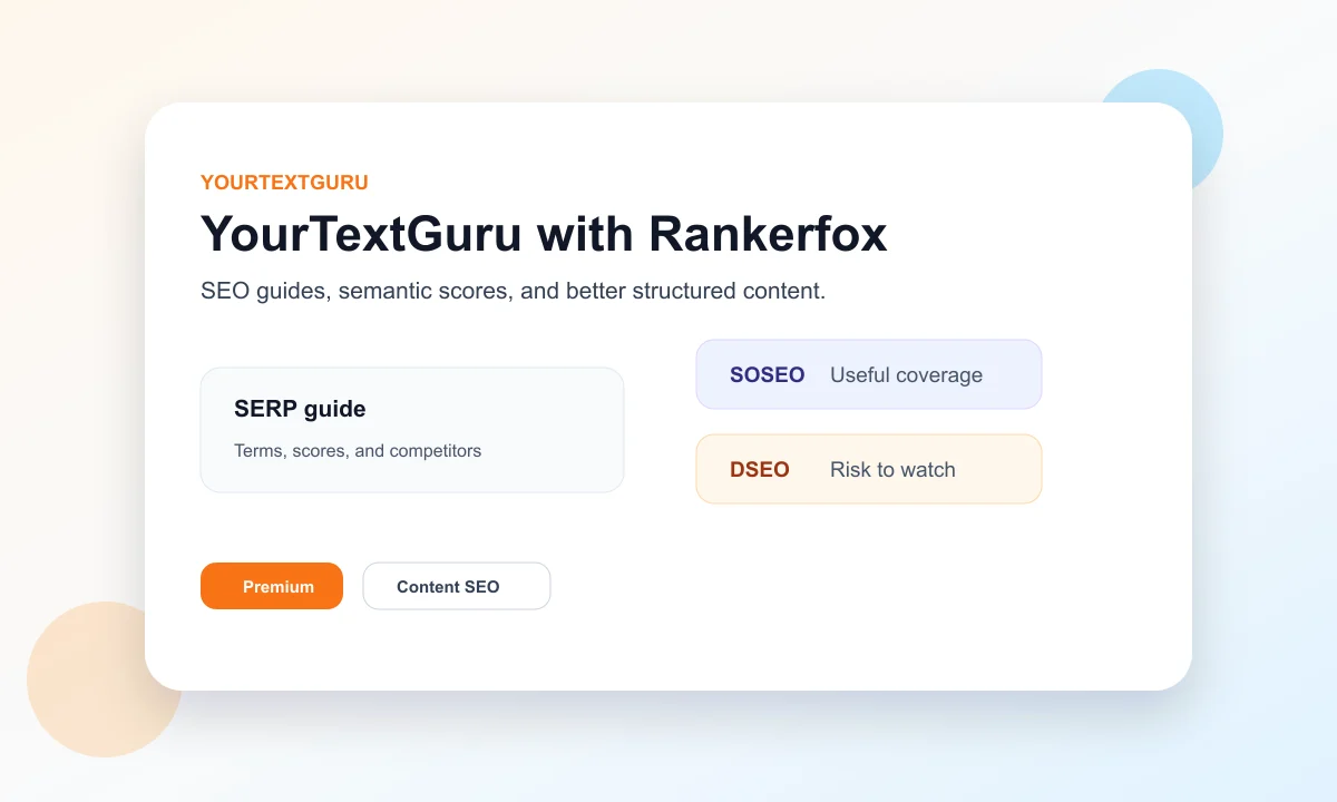 YourTextGuru with Rankerfox composition